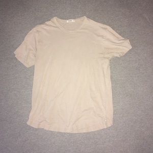 Buck Mason Curved Hem Tee Shirt. Medium.